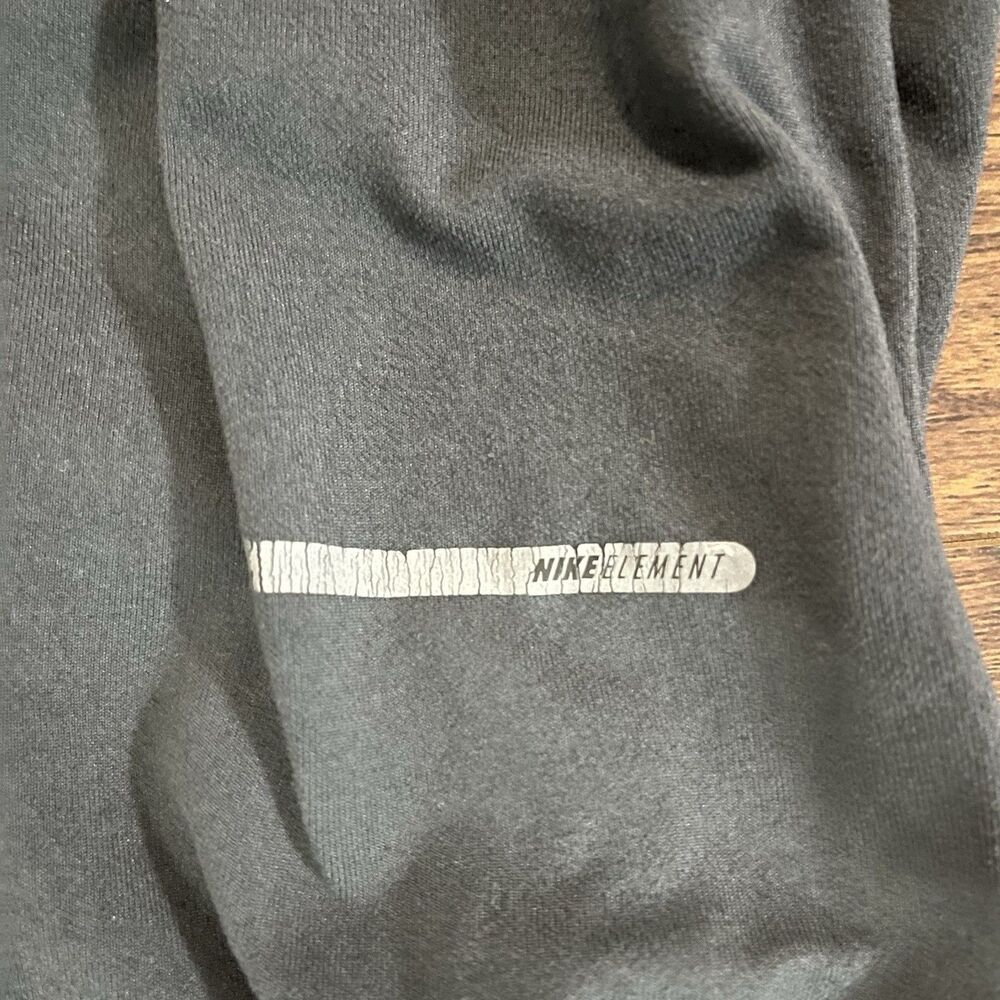 Nike Element Dri-Fit Quarter Zip Mens XL Gray Running Top Thumb Holes - Picture 3 of 5